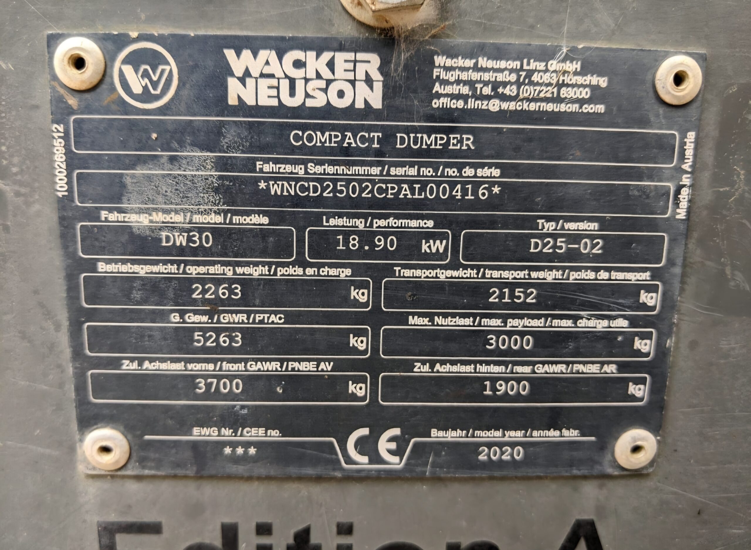 Wozidło Wacker 3 Tony obrotowe - obrazek 5